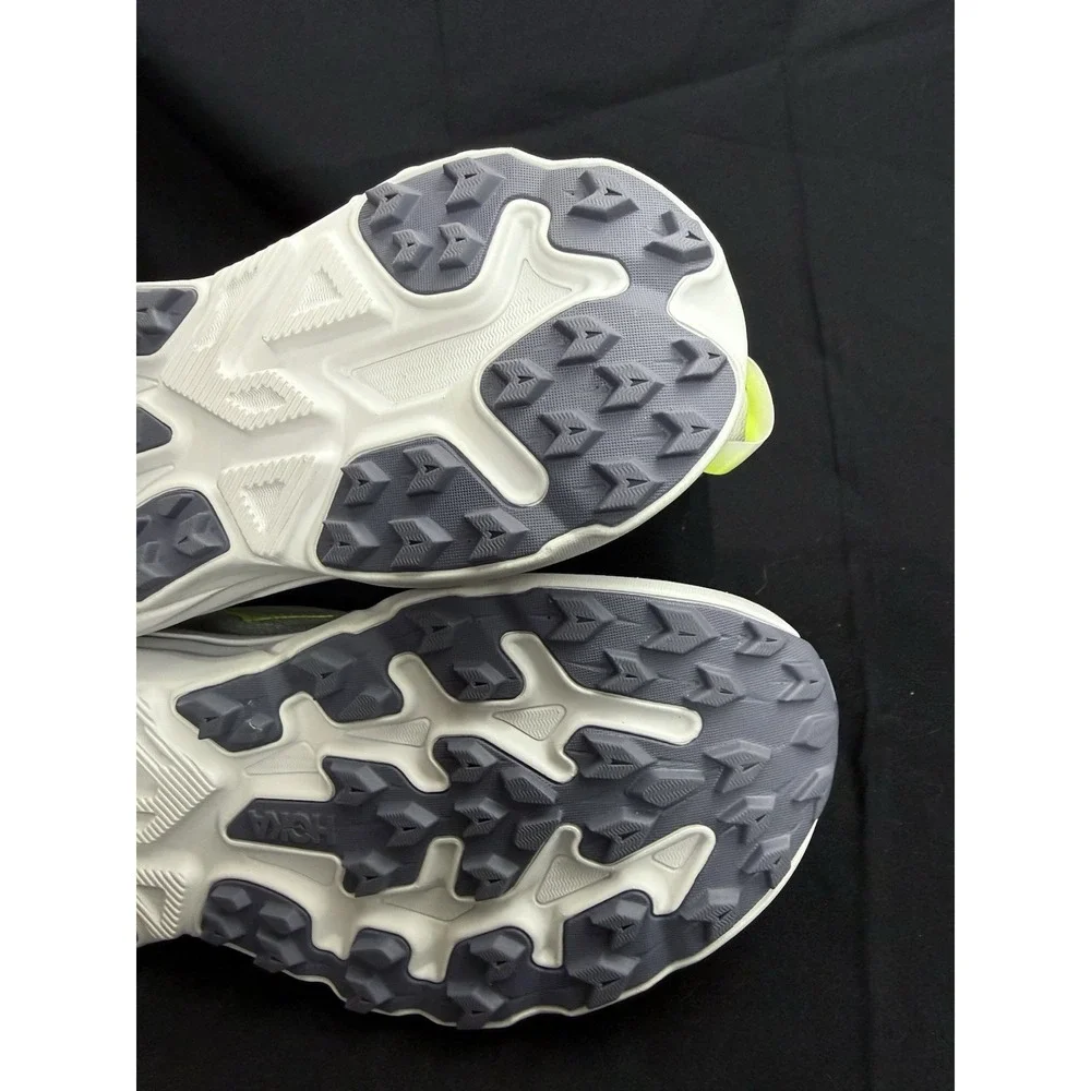 Size 13 Hoka Challenger 8 Mens Running Shoes White Neon Citrus Athletic Sneakers